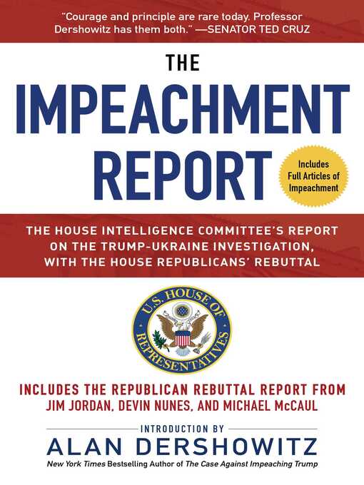 Title details for The Impeachment Report by U.S. House of Representatives Permanent Select Committee on Intelligence - Wait list